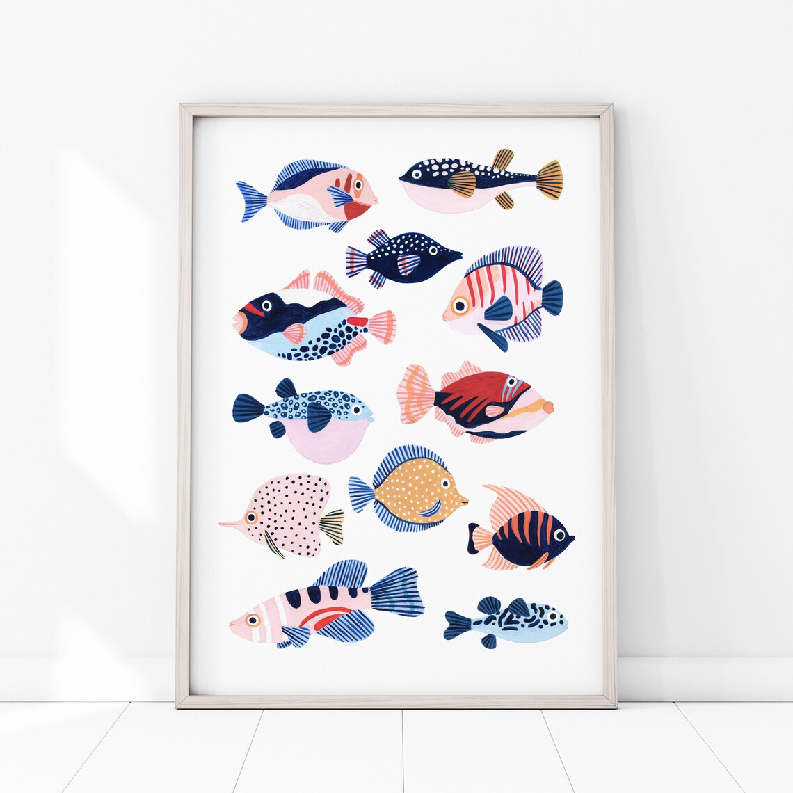 Tropical Fish Art Print, Under the Sea Nursery Decor - Image 3