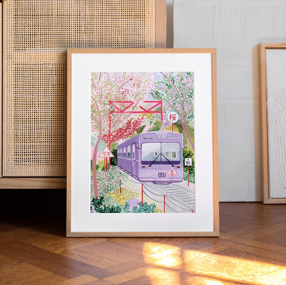 Kyoto Cherry Blossom Travel Poster, Japan Print - Image 5