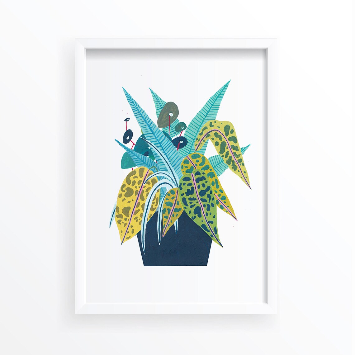 Botanical House Plants Illustration Art Print