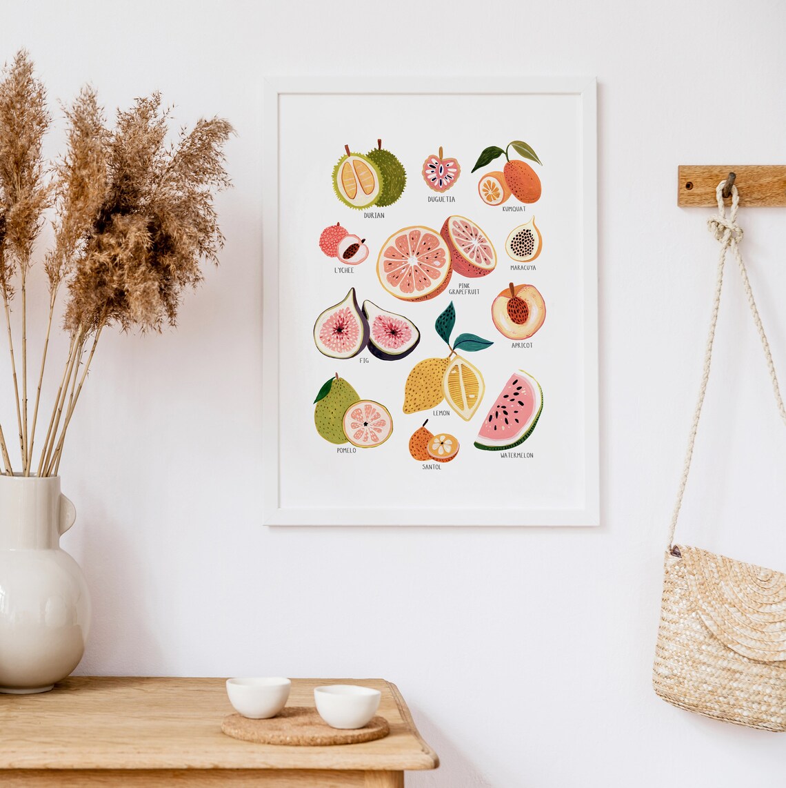 Fruit Collection Print, Kitchen Botanical Art - Image 4