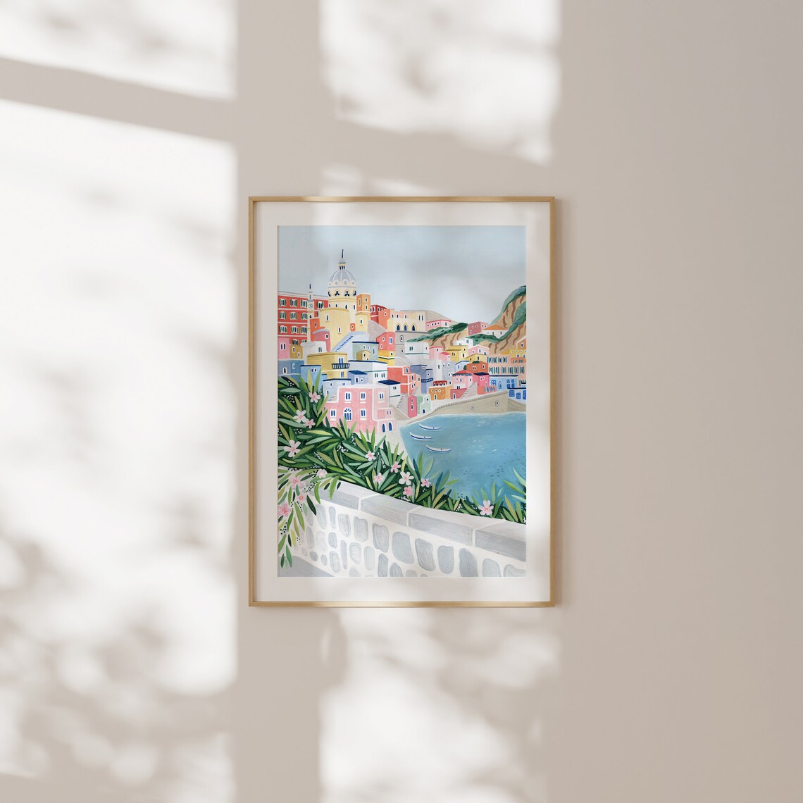 Procida Travel Poster, Italian Coast Landscape - Image 4