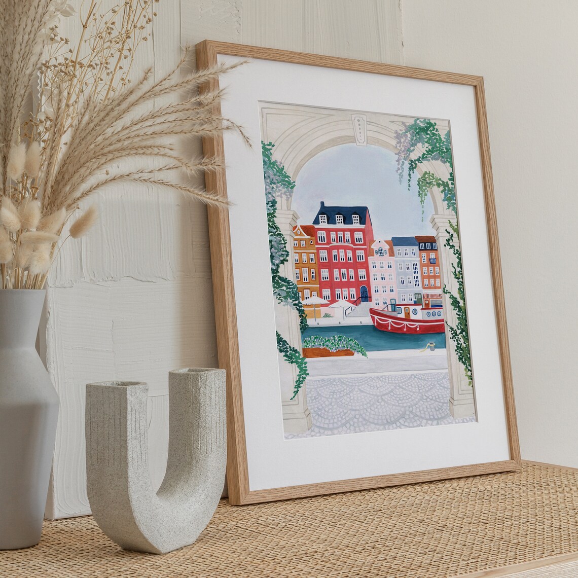 Copenhagen Travel Poster, Scandinavian Wall Art - Image 2