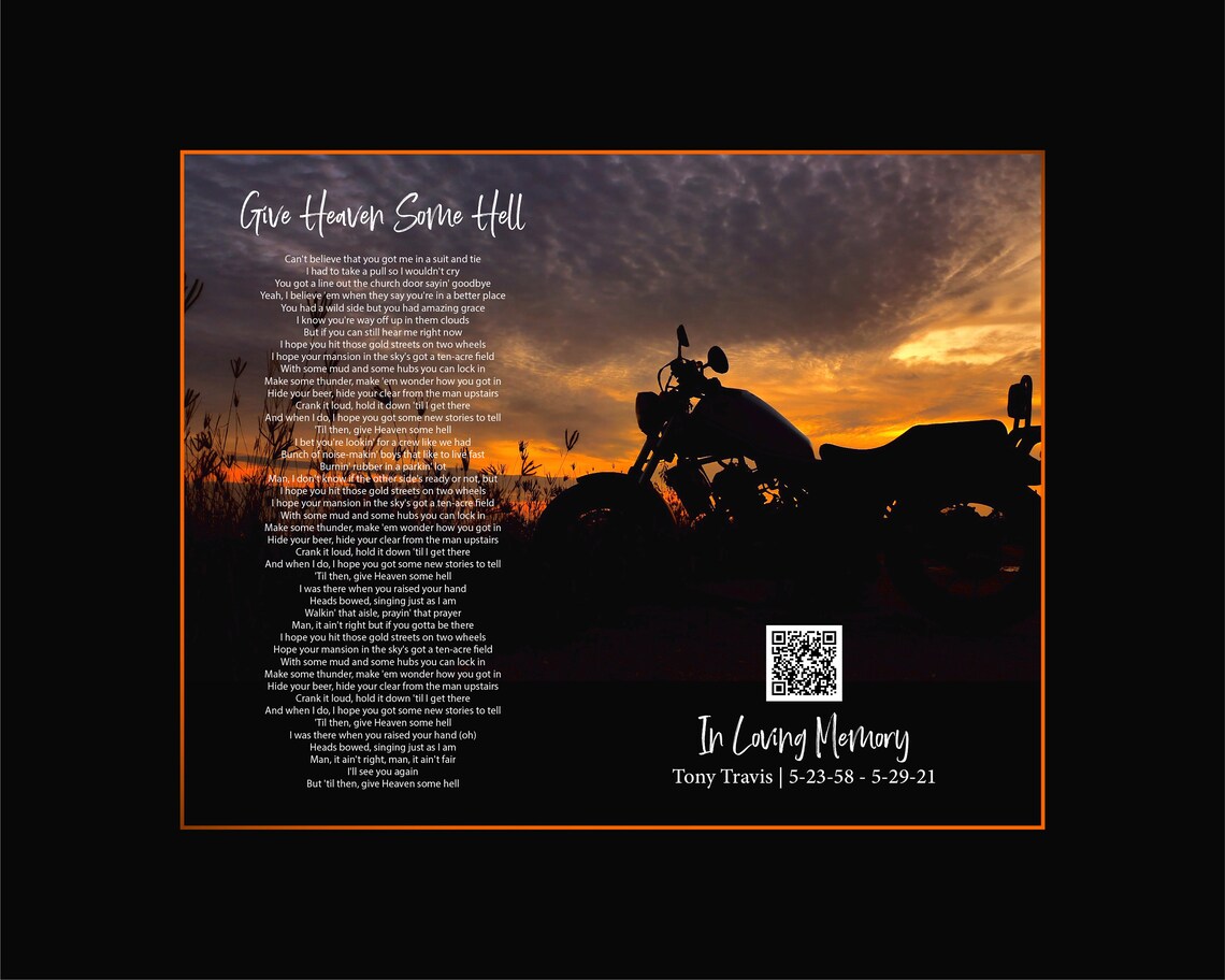 Obituary Keepsake, Personalized Memorial Print - Image 3