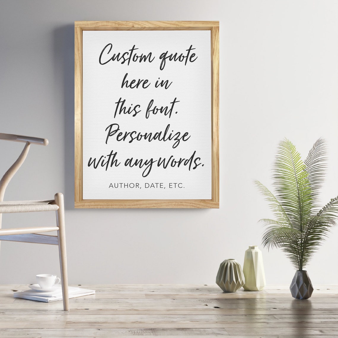 Customizable Script Font Quote Make It Yours With Any Words Poster - Image 3