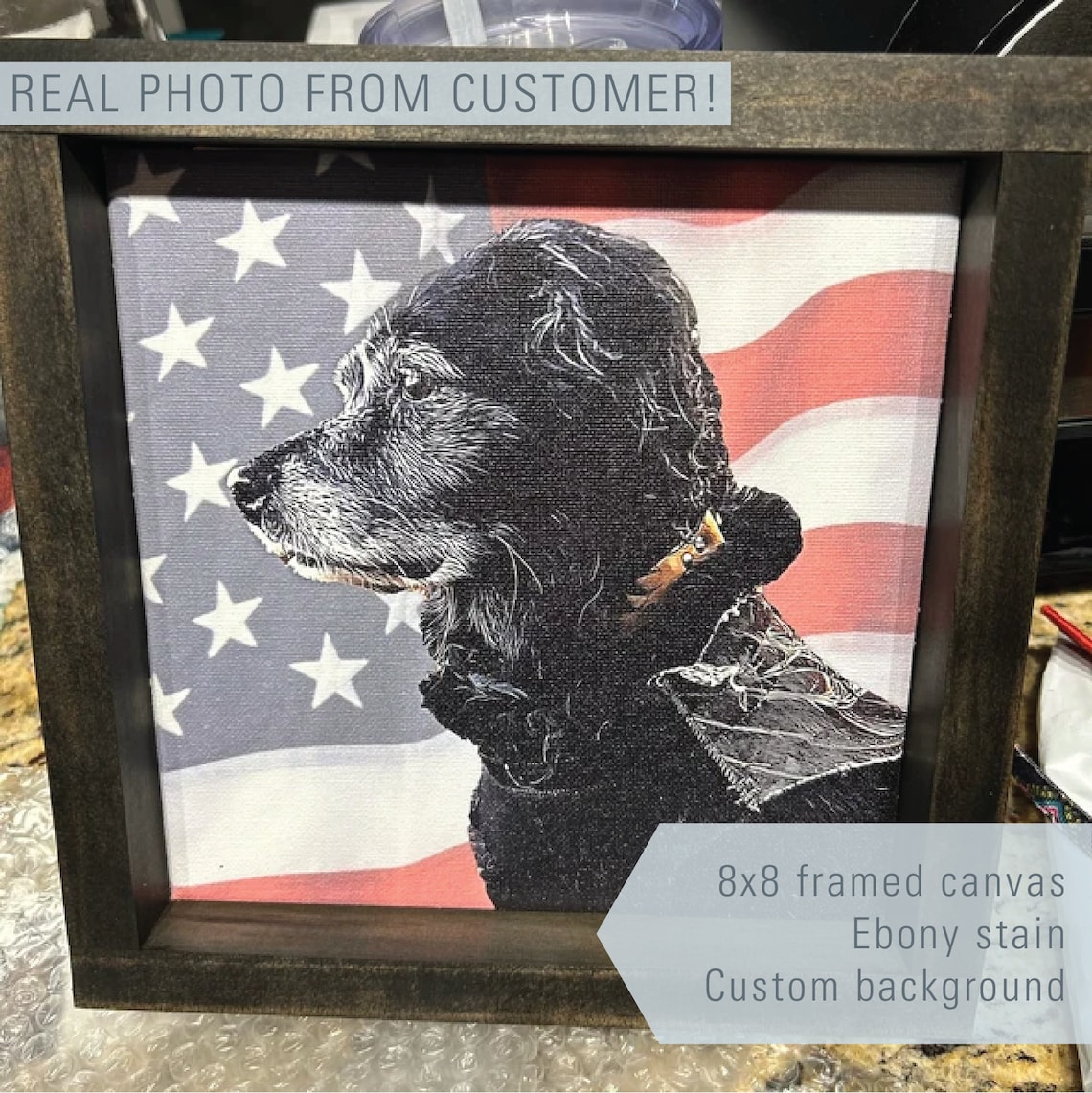 Custom Pet Photo, Oil Effect Pet Portrait - Image 2