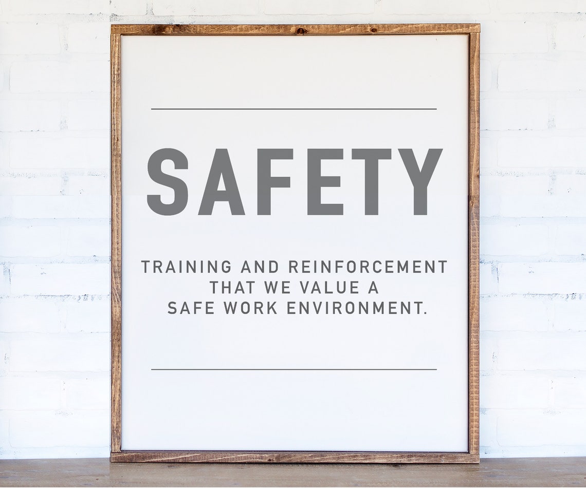 Safety Training and Reinforcement Workplace Definition Poster - Image 3