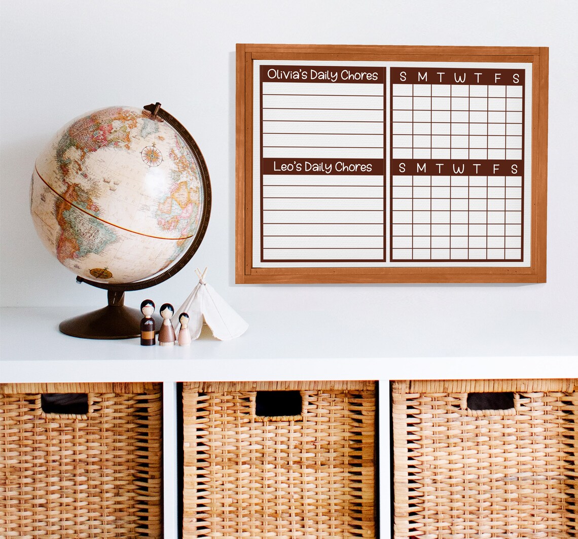 Siblings Weekly Chore Chart, Home Planner - Image 3