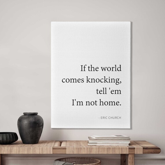 If The World Comes Knocking Funny Wall Decor Office Decor Framed Sign Unframed Or Rope Board