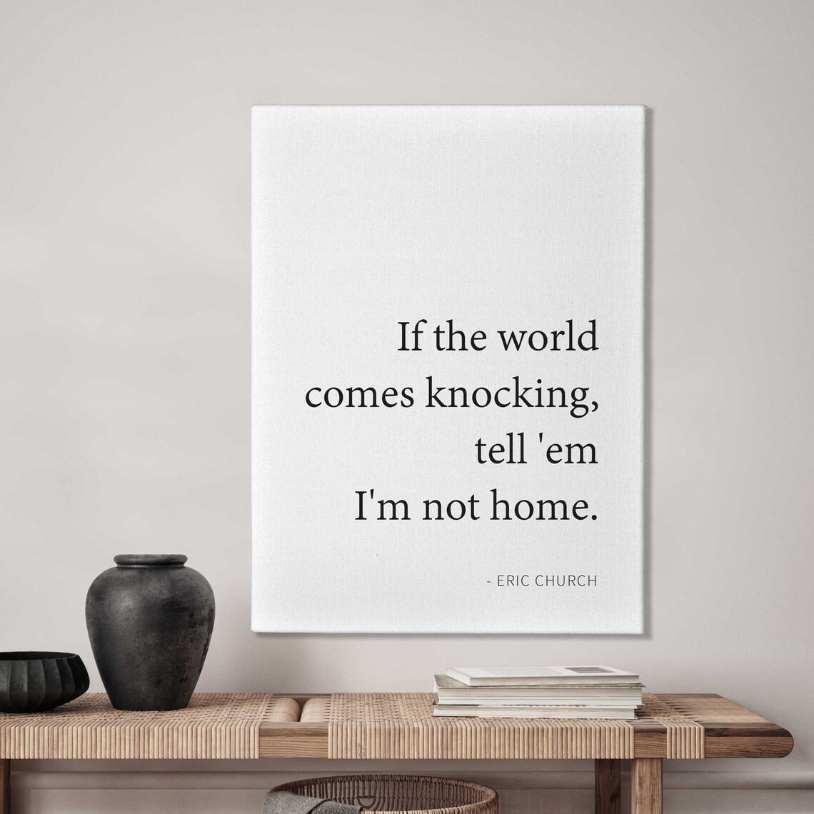 If The World Comes Knocking Funny Wall Decor Office Decor Framed Sign Unframed Or Rope Board