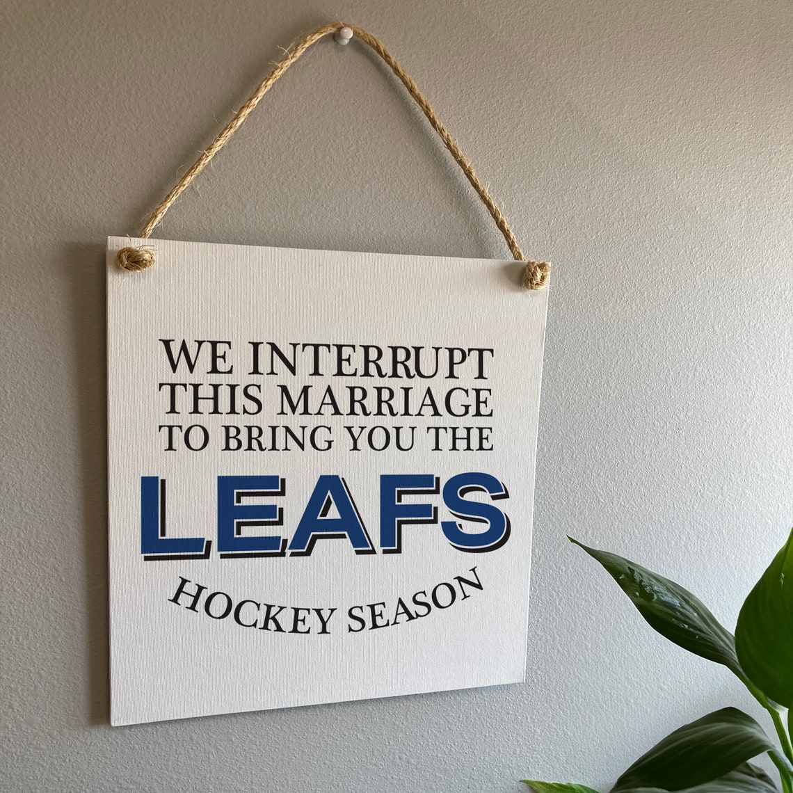 We Interrupt This Marriage Hockey Season Custom Team Sign Poster - Image 2