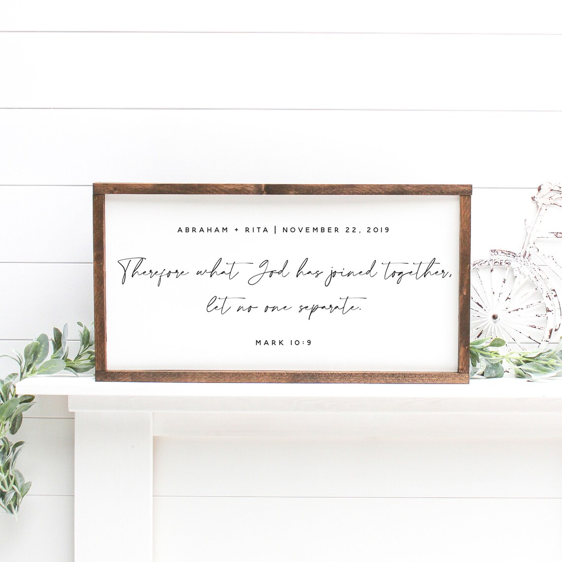 Customized Wedding Gift Bible Verse Wall Art - Image 2