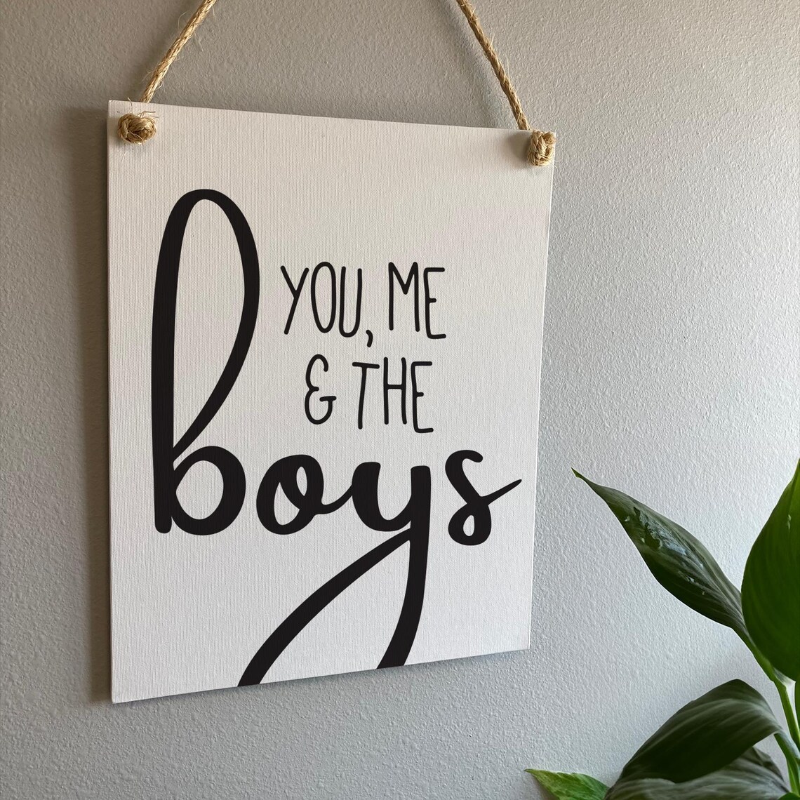 You Me And The Boys Family Room Modern Farmhouse Wall Decor Poster - Image 2