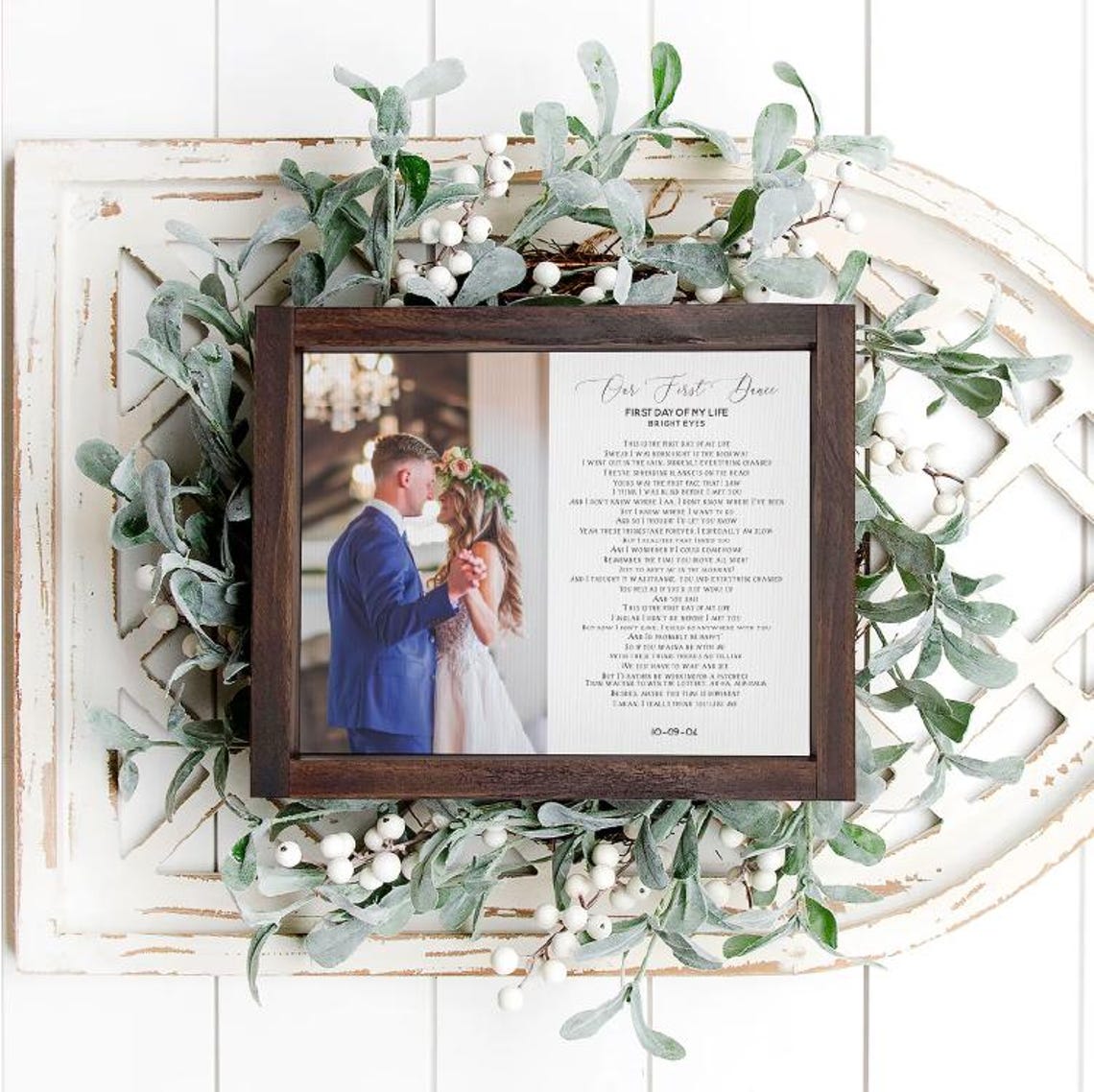 Our First Dance Framed Unframed File Options Available Gifts For Him Gifts For Her Anniversary Gift Wedding - Image 2