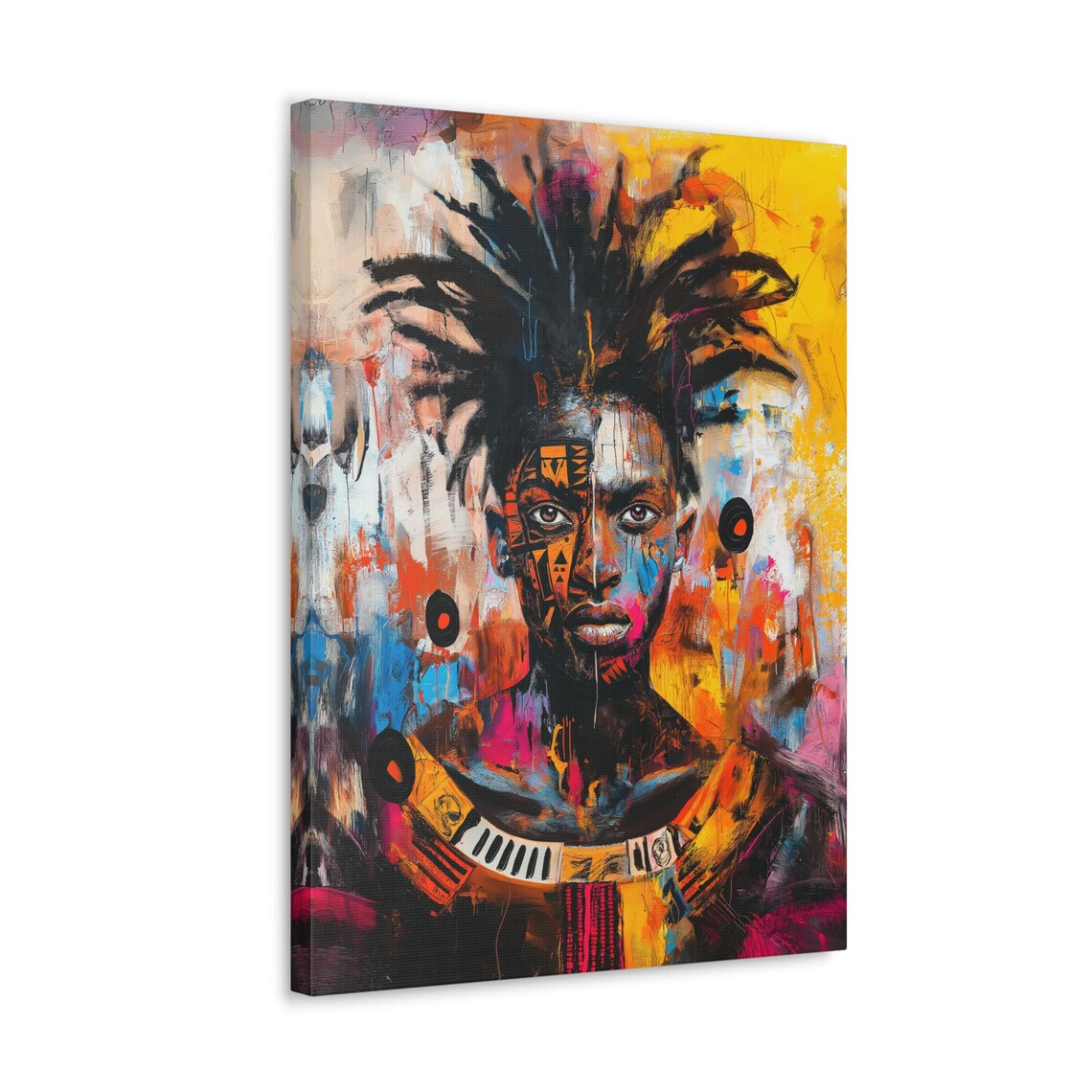 Avant Garde Abstract African King Art Print - Image 2