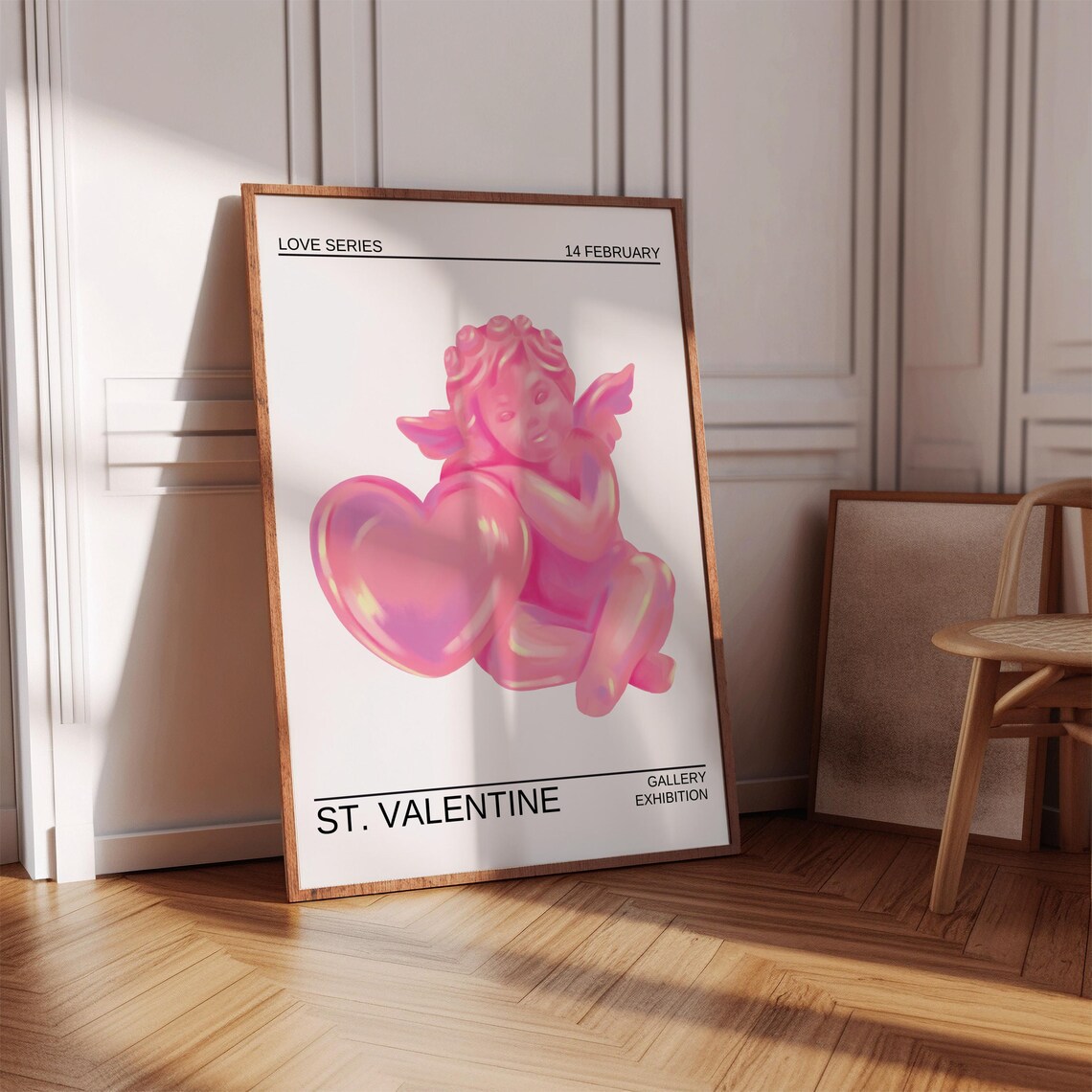 St Valentine Holographic Cupid Heart February 14 Gallery Poster - Image 5