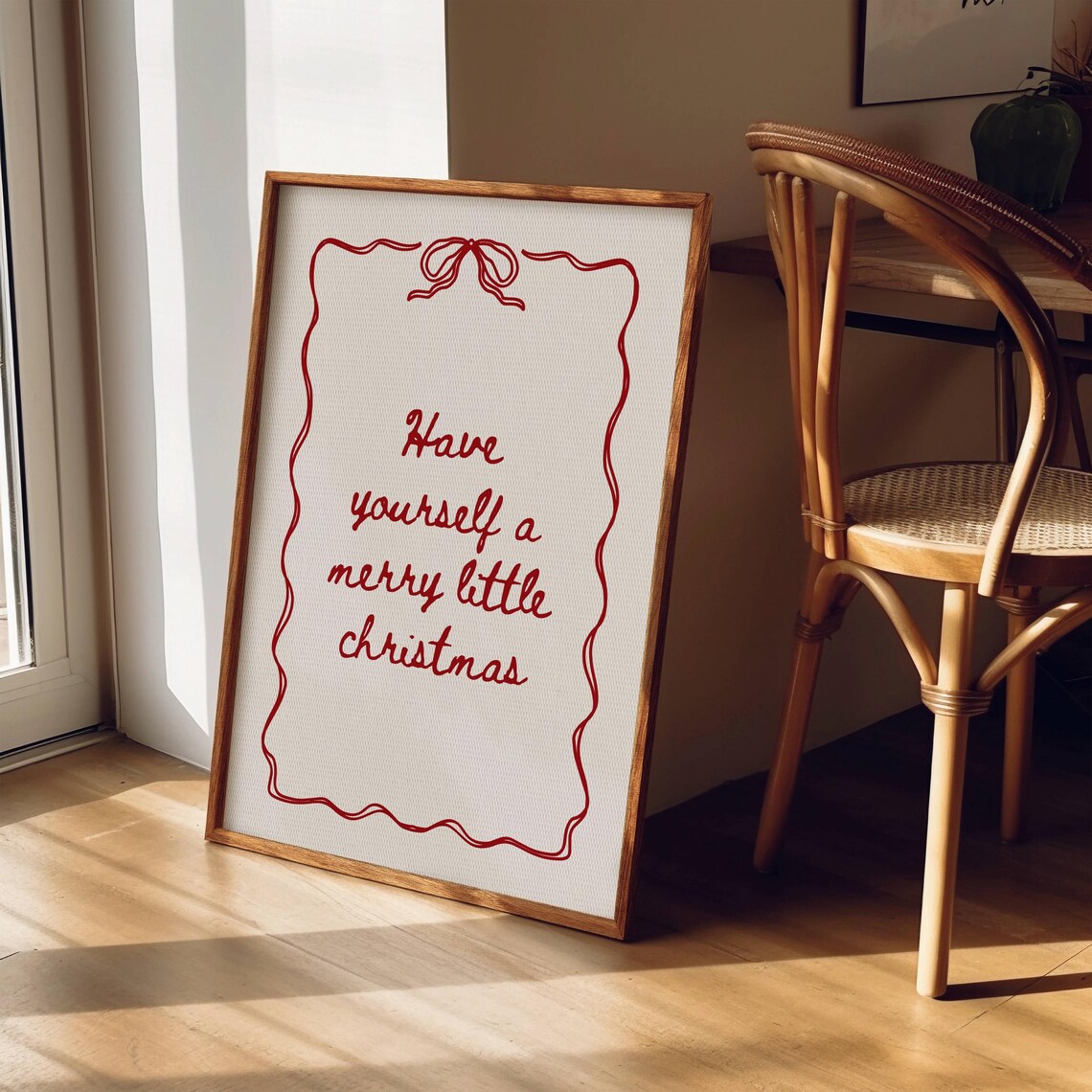 Have Yourself a Merry Little Christmas Bow Print - Image 2