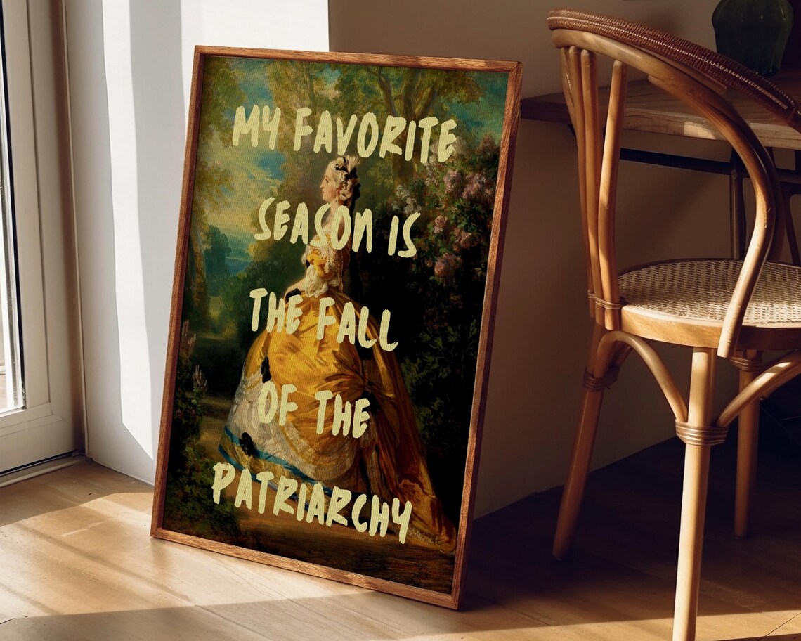Fall Of The Patriarchy Feminist Quote Art Print - Image 5
