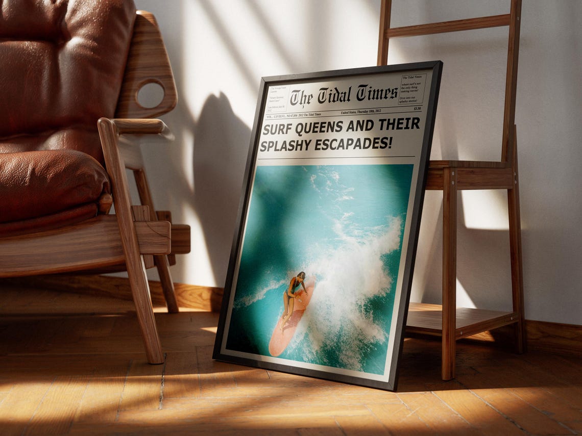 Coastal Magazine New York Times Retro Poster - Image 4