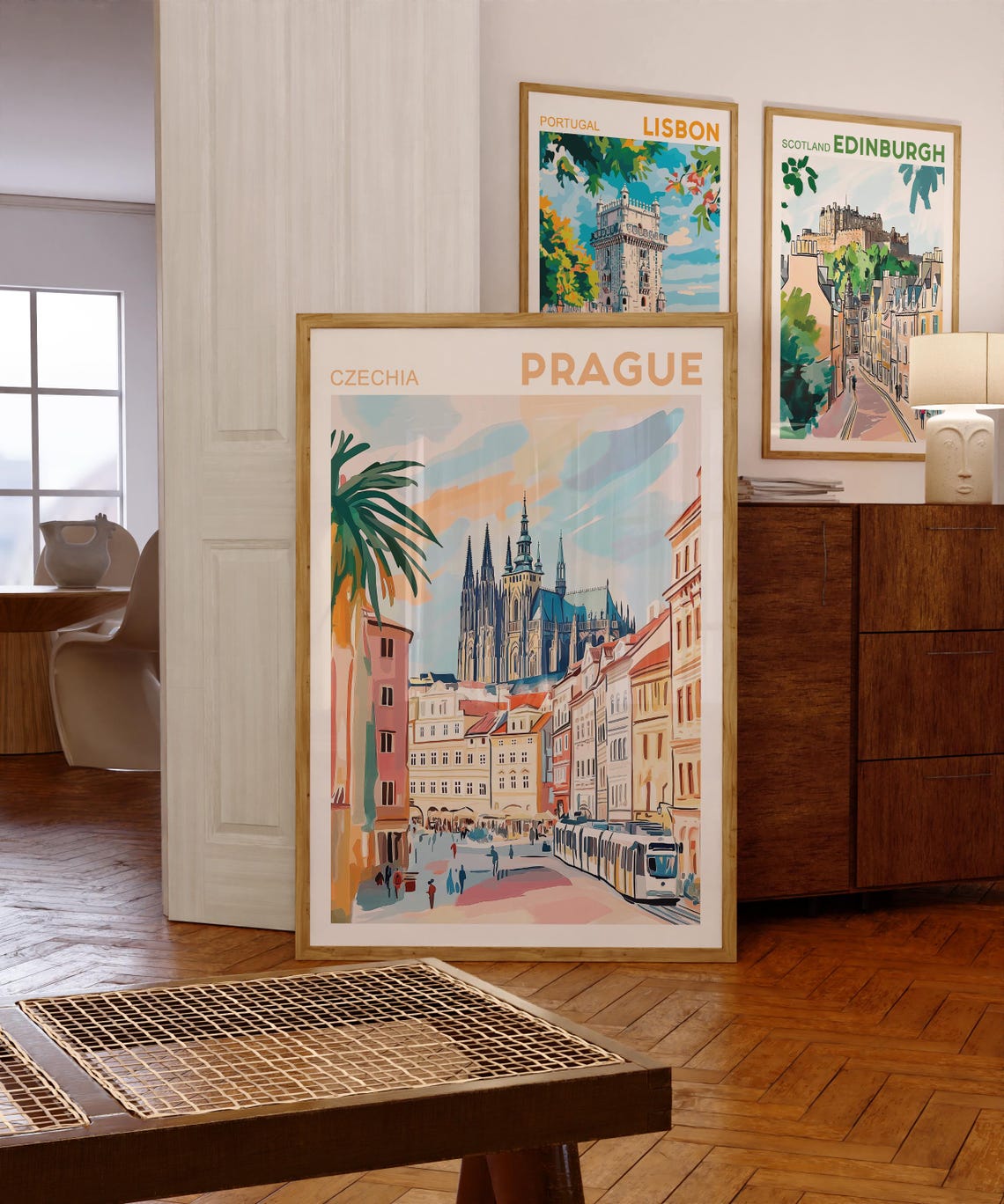 Prague Travel Poster, Maximalist Europe Decor - Image 4