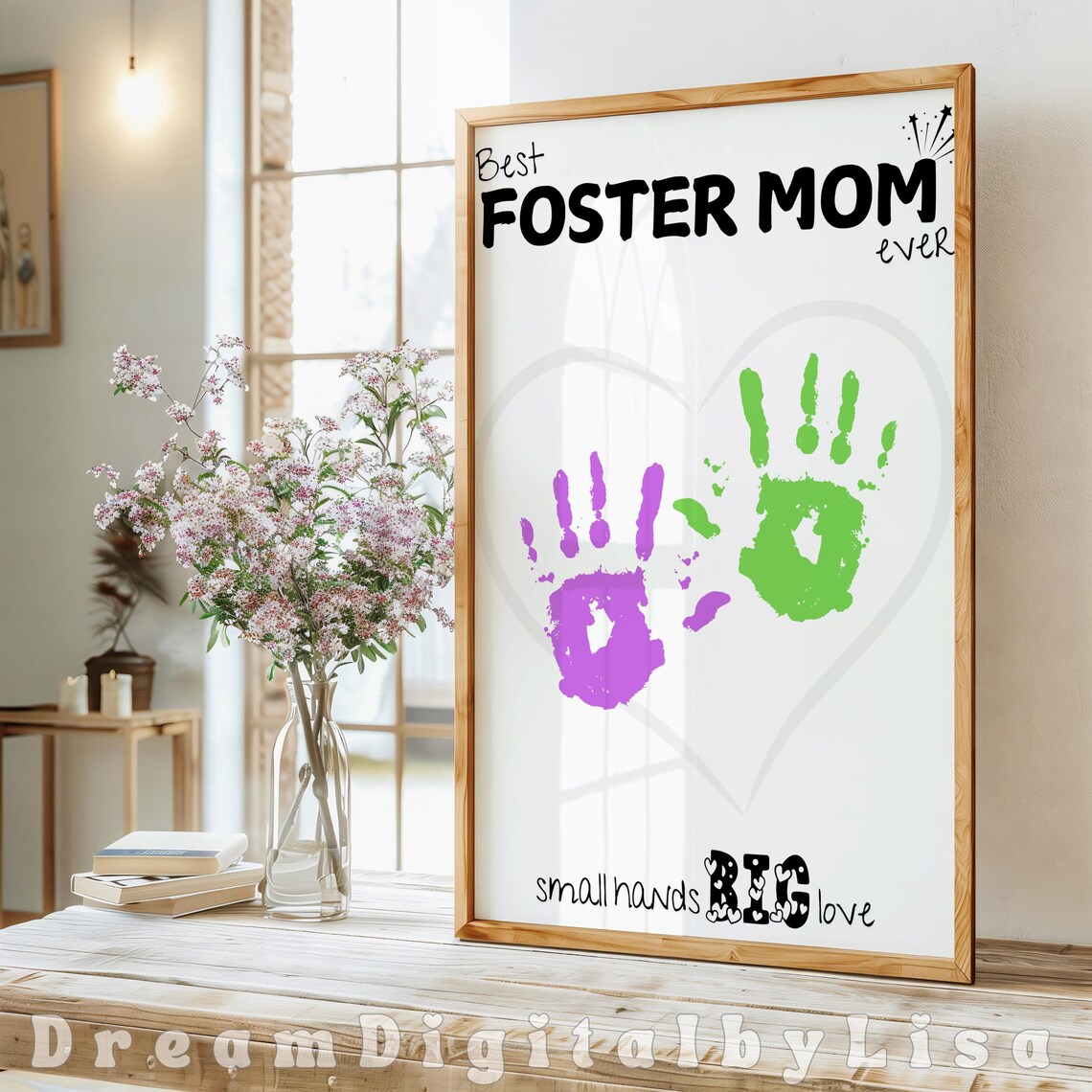Best Foster Mom Ever Handprint Craft Gift