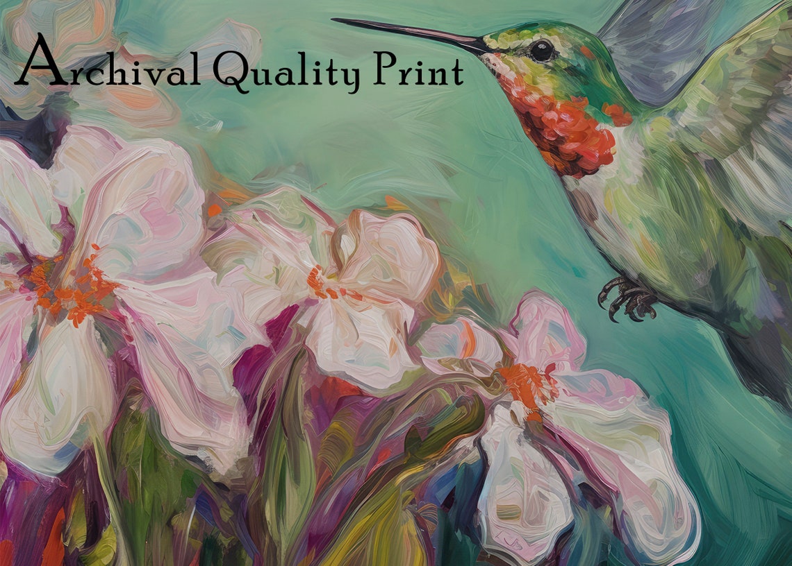 Hummingbird - Watercolor Art - Image 4