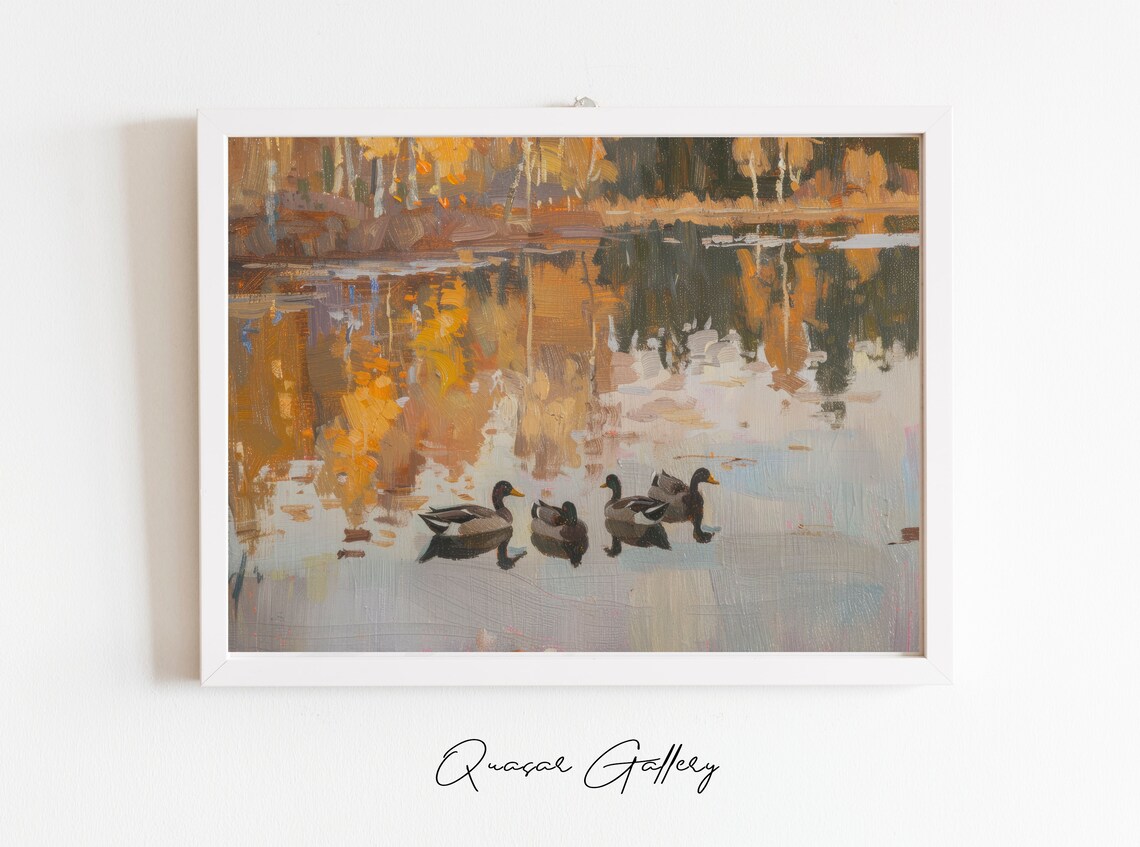 Fall Wall Art Landscape, Cozy Autumn Art Print - Image 2