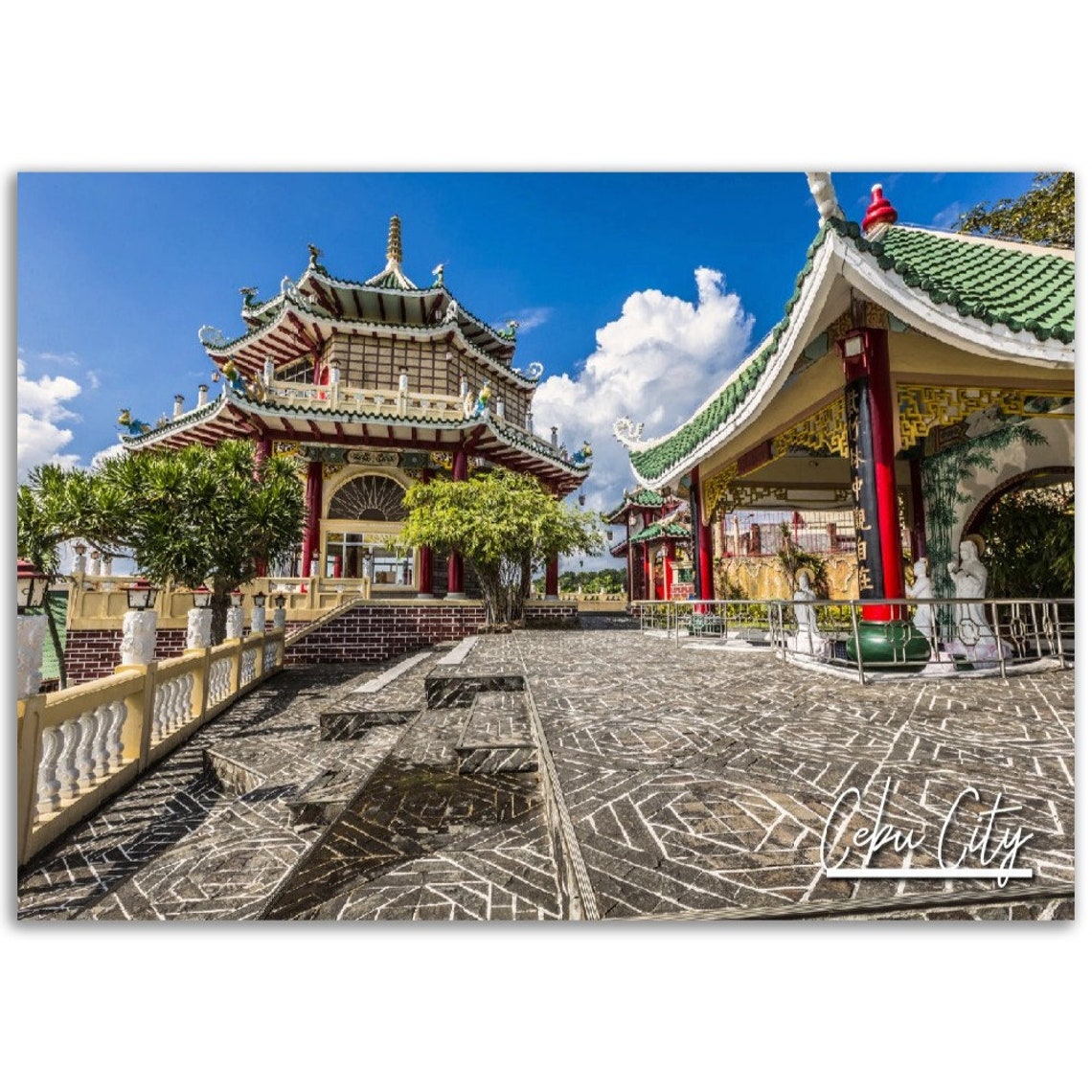Cebu City Philippines Taoist Temple Architecture Photo Poster