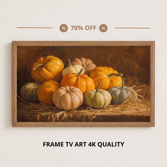 Samsung Frame Tv Art Autumn Harvest Still Life