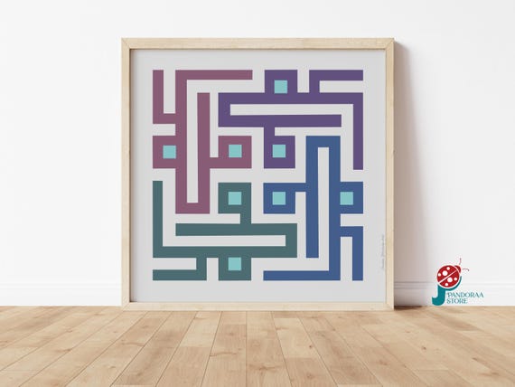 Modern Pastel Geometric Boho Wall Art Soft Tones Abstract Wall Decor For Living Room Jpg Art Print Home Gift