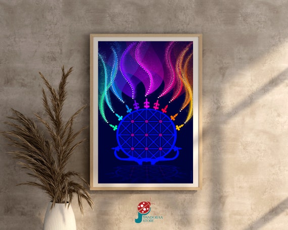 Navy Blue Wall Art Colourful Geometric Wall Decor Jpg Minimalist Poster Designed For Home Farmhouse Art Print