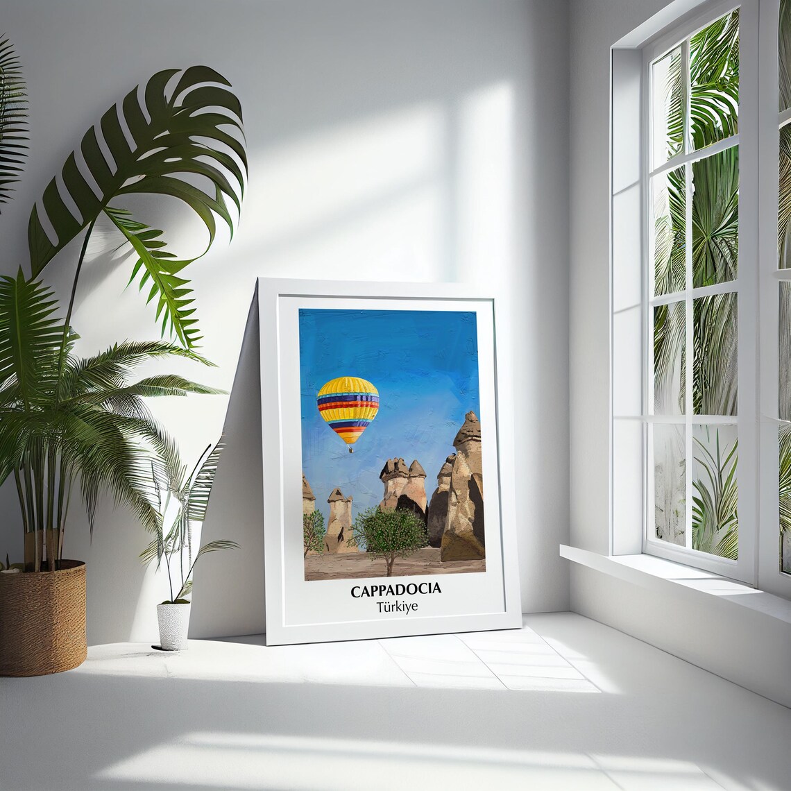 Cappadocia Turkiye Hot Air Balloon Fairy Chimneys Travel Poster - Image 5