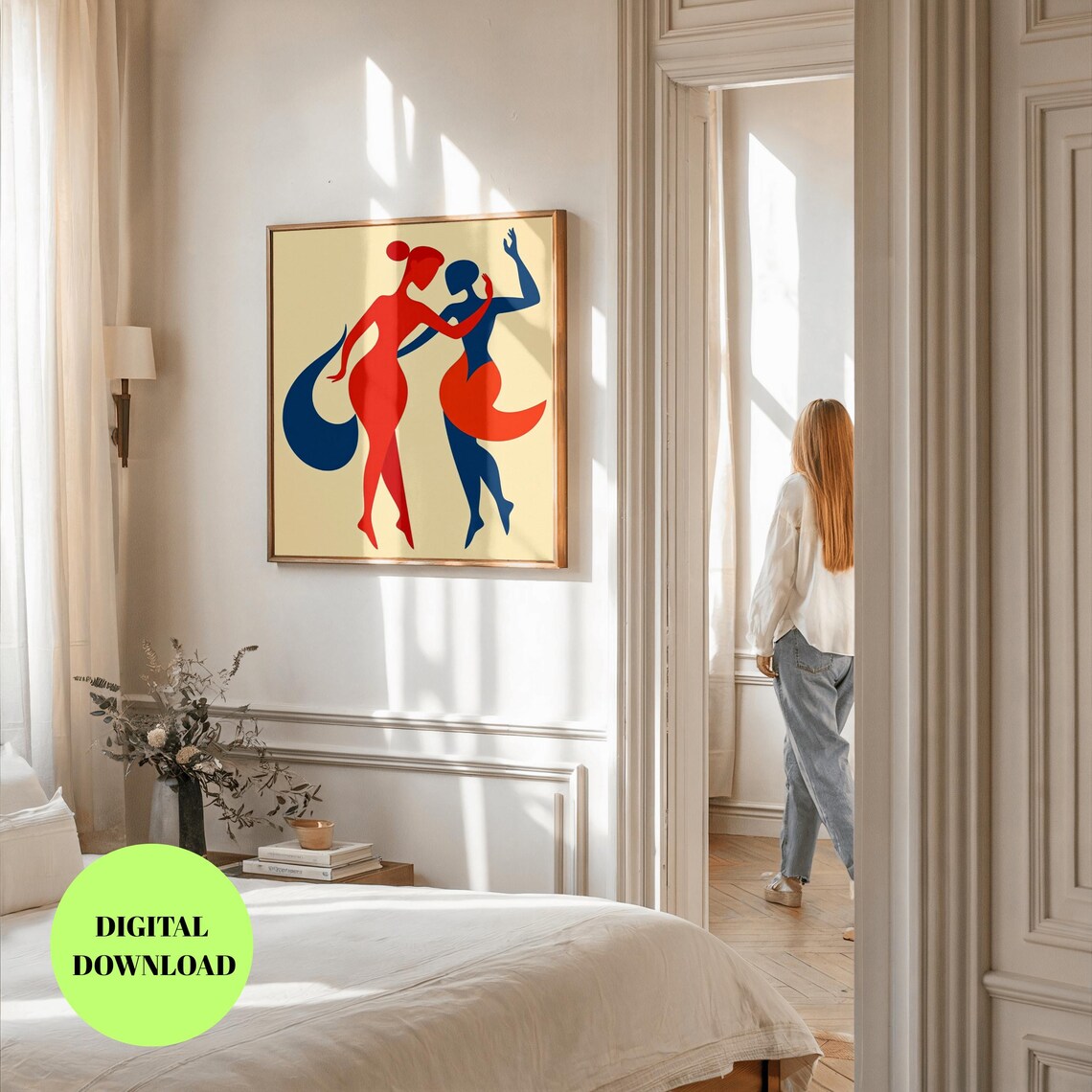 Abstract Dancer, Colorful Minimalist Figurative Illustration - Image 2