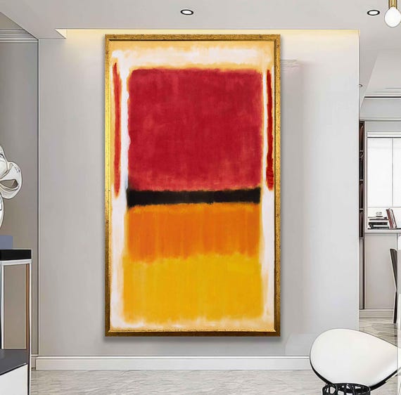 Mark Rothko Mark Rothko Print Museum Exhibition Poster Modern Art Expressionism Painting Abstract Wall Art Reproduction Wall Art