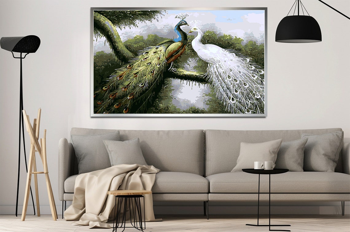 Peacock Art, Peacock Wall Decor - Image 2