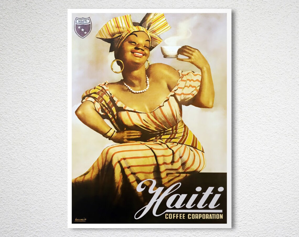 Haiti Coffee Corporation Vintage Food Poster Print - Image 2