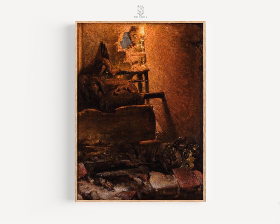 Tomb Of King Casimir The Great Matejko 1869 Polish History Art Poster