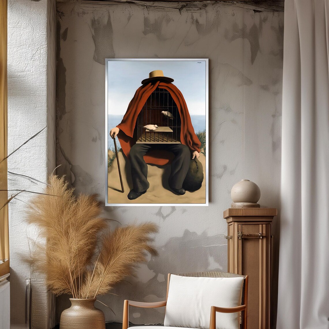 Rene Magritte The Therapist Birdcage Doves Surrealist Poster - Image 3