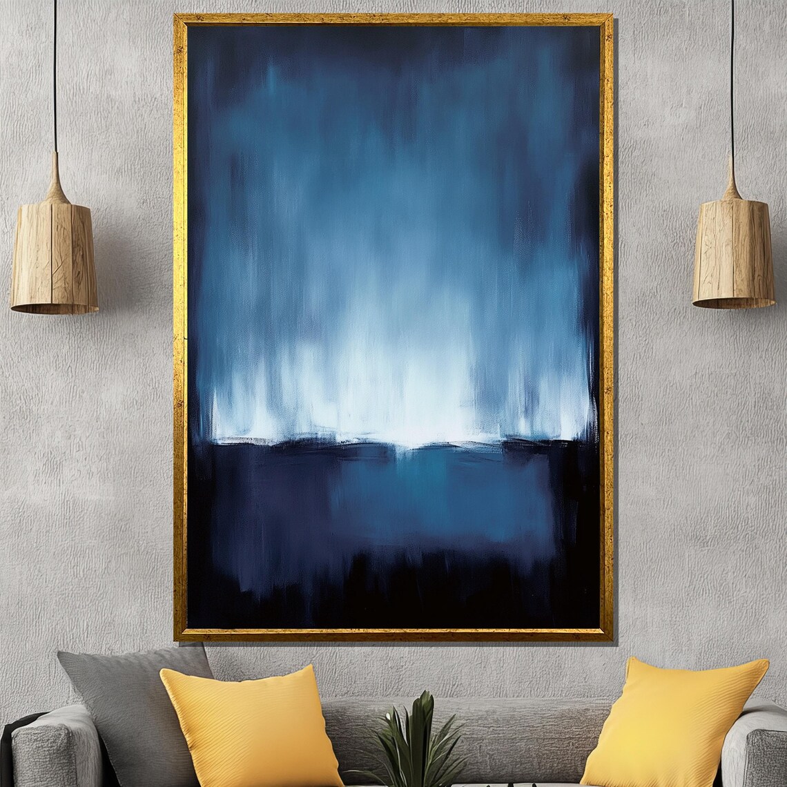 Mark Rothko Deep Blue Abstract Art Print