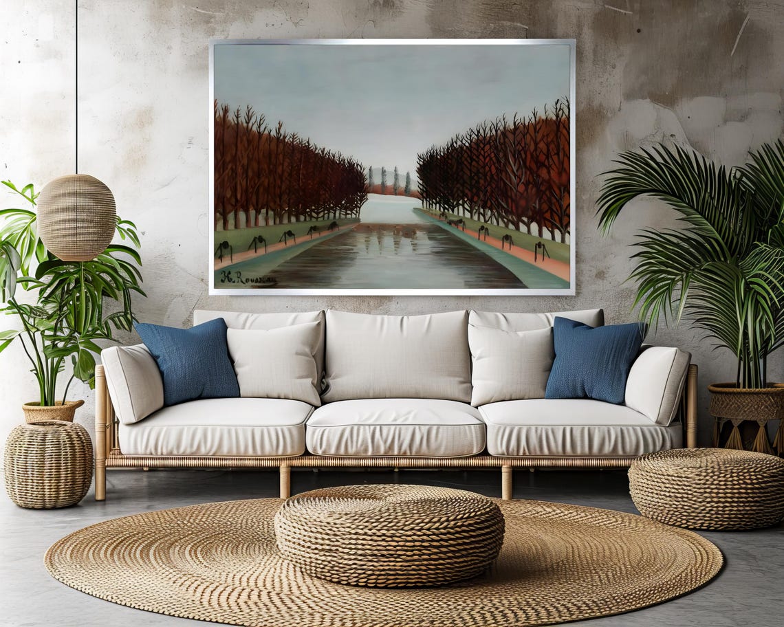 Henri Rousseau Le Canal Waterside Landscape Classic Art Poster - Image 3
