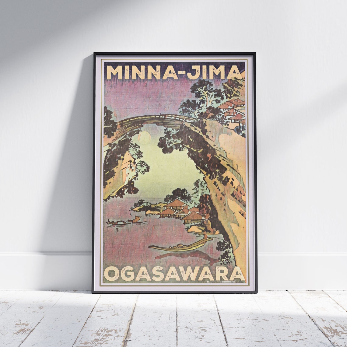 Minna Jima Poster Ogasawara By Alecse Limited Edition Japan Travel Poster Japan Gallery Wall Print Of Ogasawara Japandi Decoration