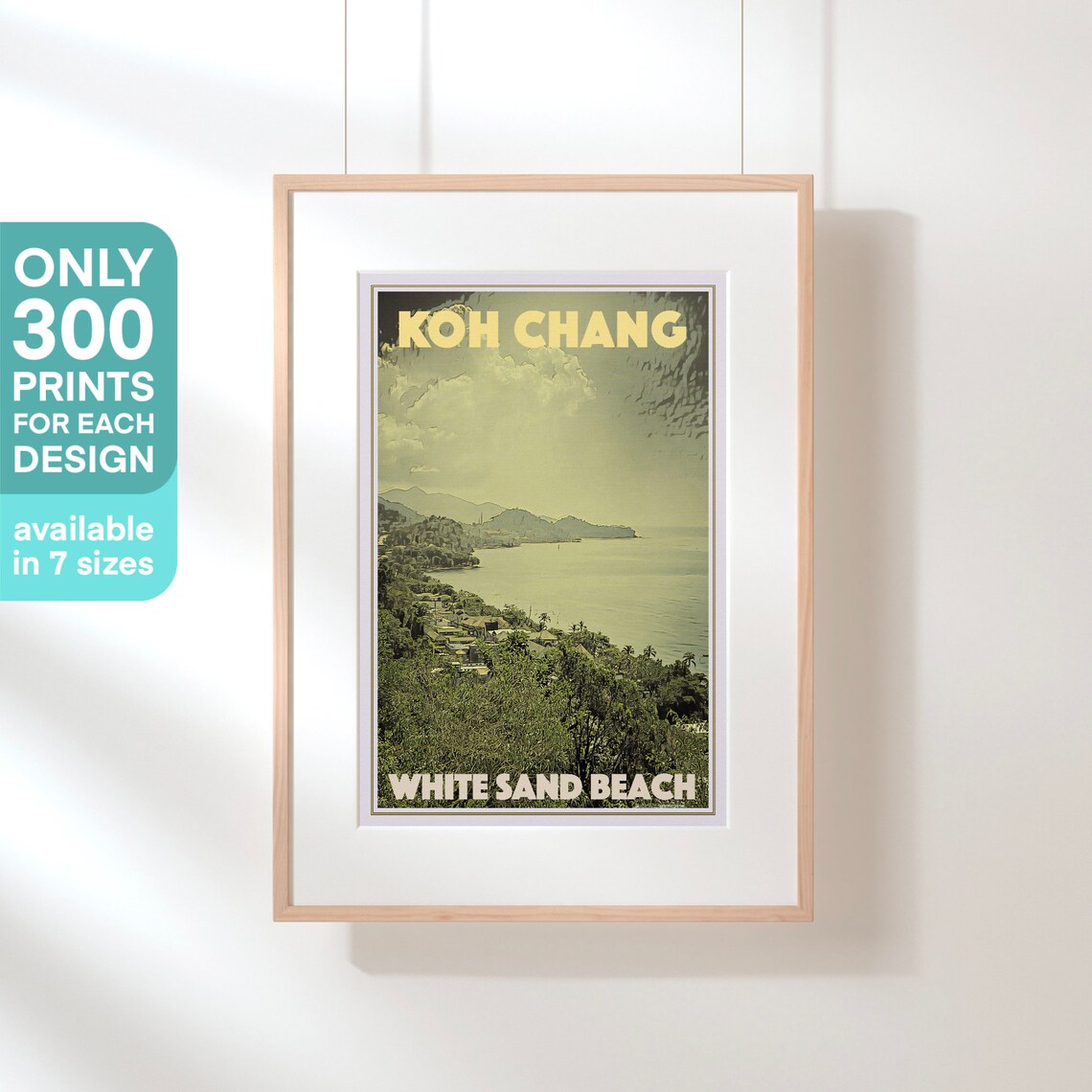 Koh Chang White Sand Beach Tropical Island Coast Travel Poster - Image 3