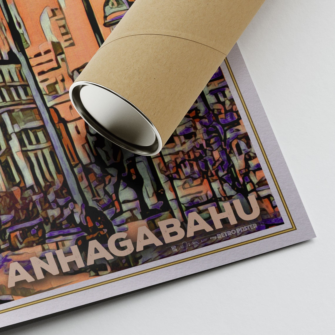 Sao Paulo Poster Anhagabahu Park Collector Edition 50ex By Alecse Brazil Travel Poster Sao Paulo Print Brazil Art Sao Paulo Gifts - Image 3