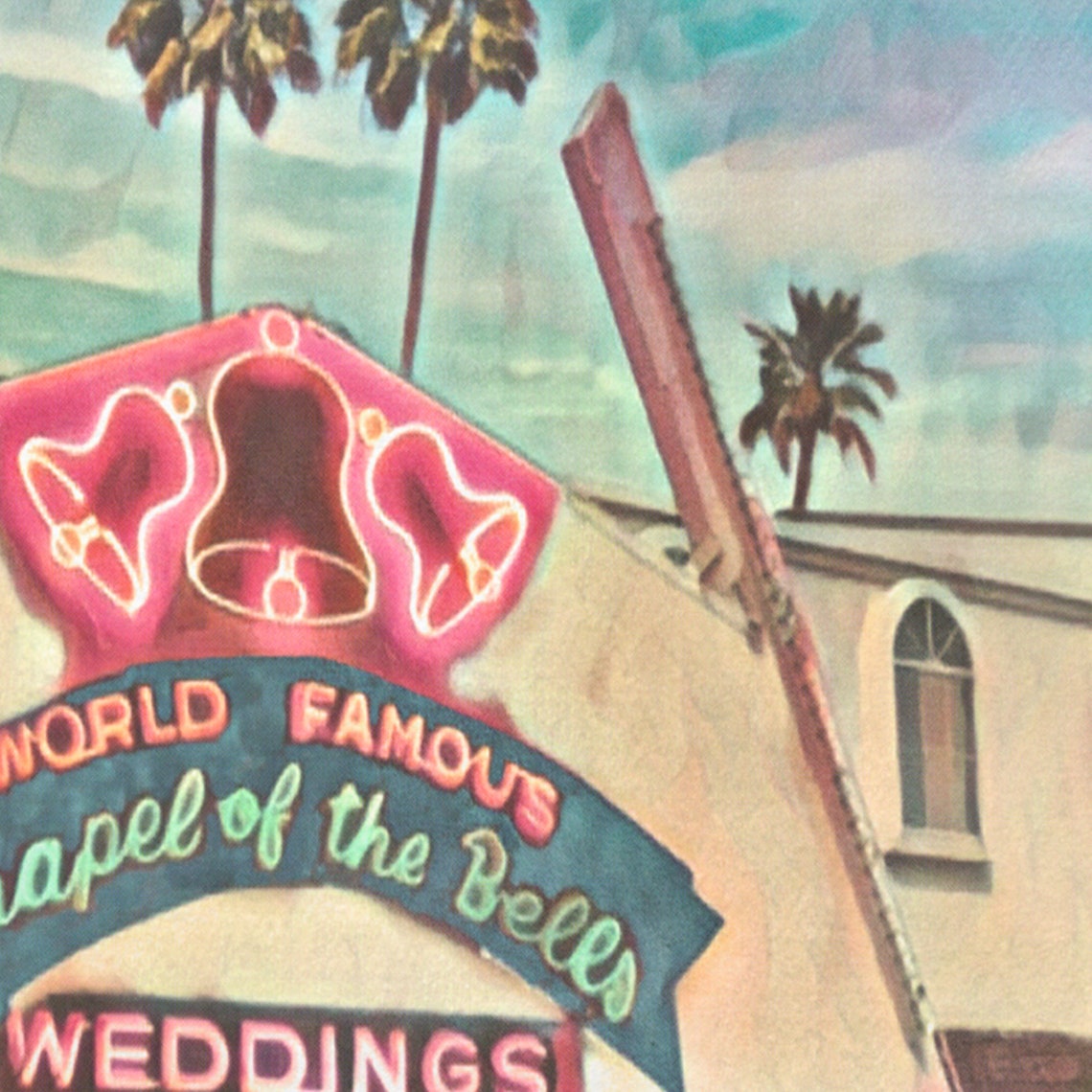 Las Vegas Poster Chapel Of The Bells By Alecse Limited Edition Las Vegas Wedding Poster Love Always Wins Gallery Wall Print Of Las Vegas - Image 4