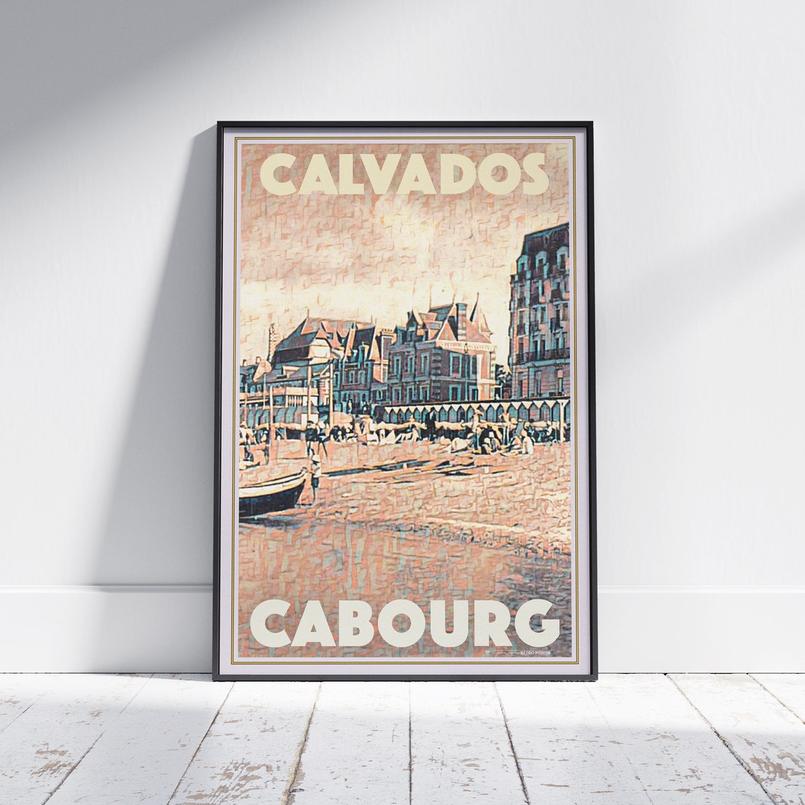 Cabourg Poster By Alecse Limited Edition Calvados Poster France Travel Poster Classic Cabourg Print Calvados Print Cabourg Gift