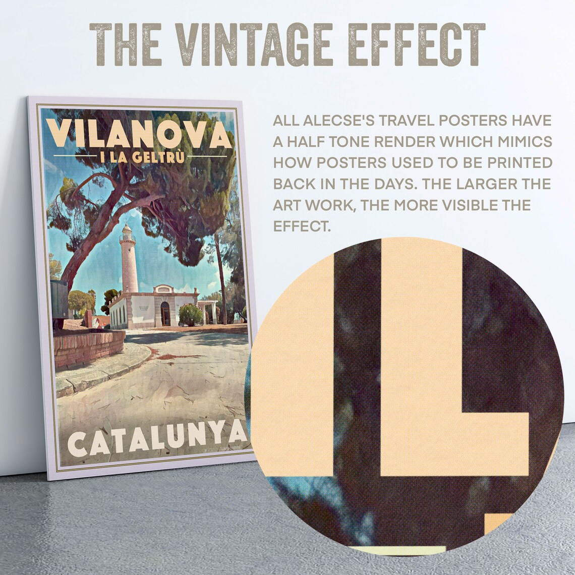 Vilanova I La Geltru Lighthouse Catalunya Spain Coastal Travel Poster - Image 2