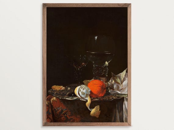 Dutch Still Life Vintage Citrus Art Print
