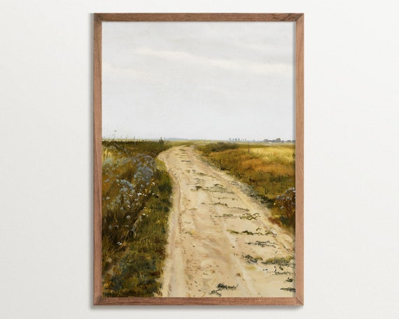 Vintage Landscape - Farmhouse Art