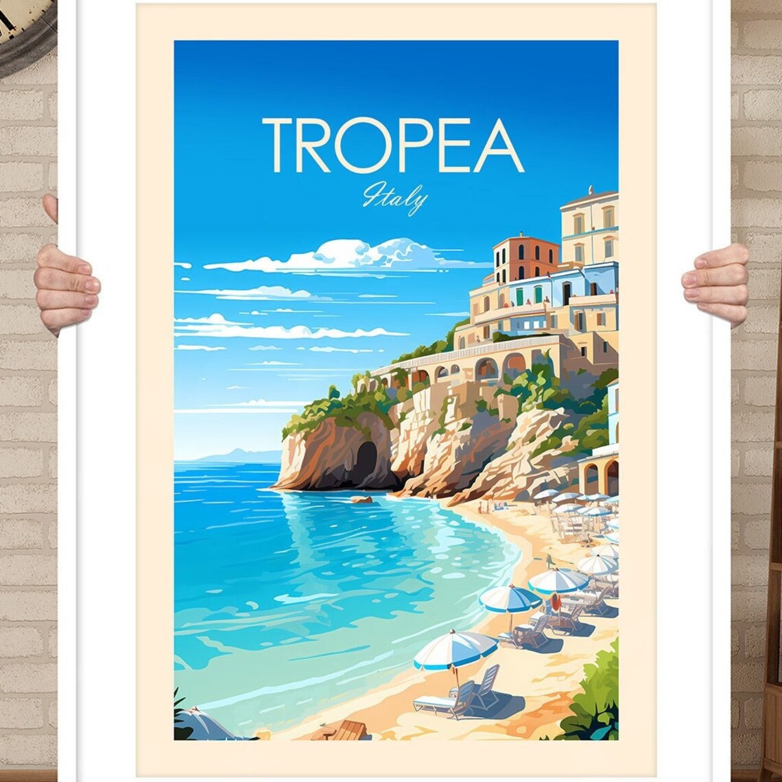 Tropea Italy Travel Poster, Living Room Wall Art - Image 3
