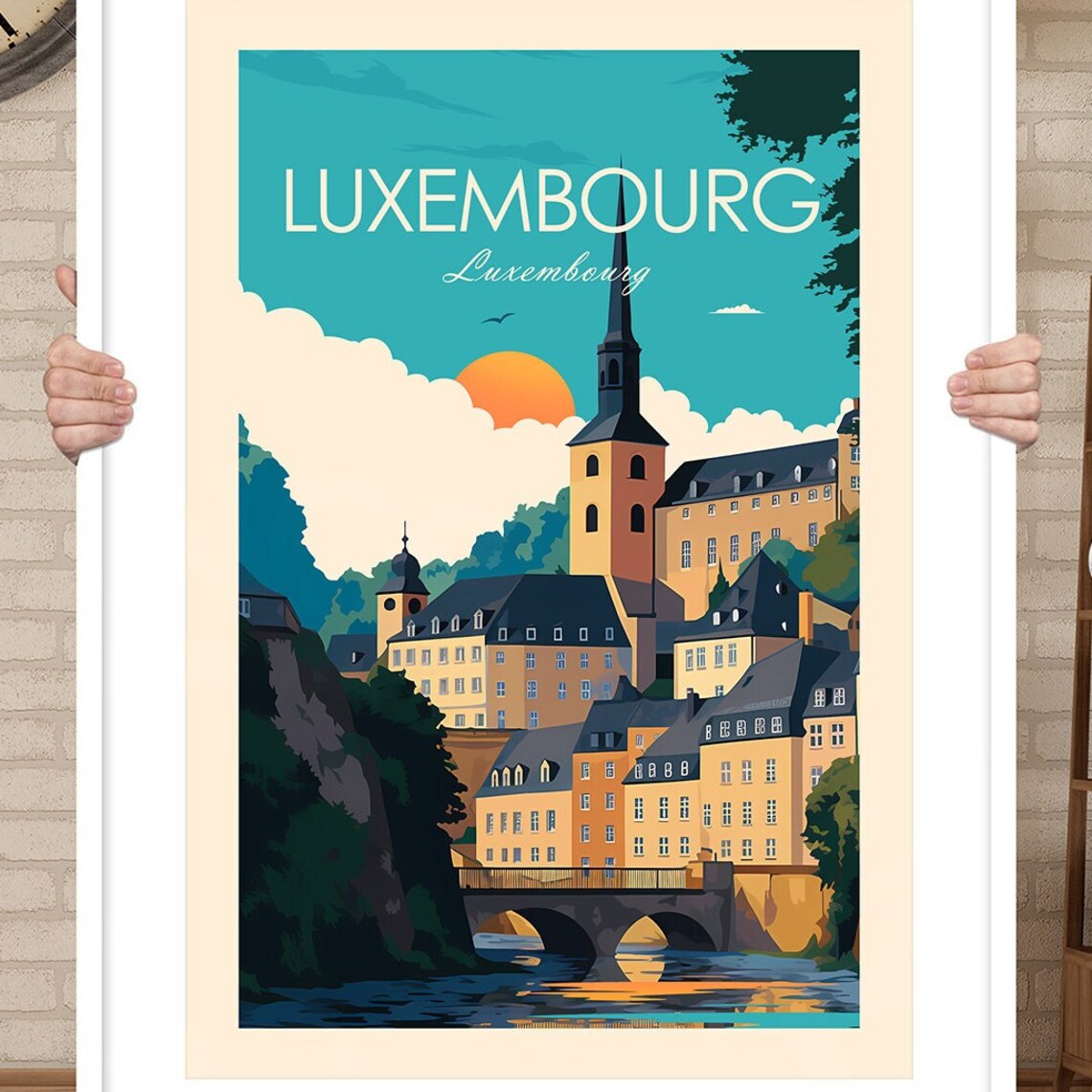 Luxembourg Wall Art Gift Poster Print - Image 2