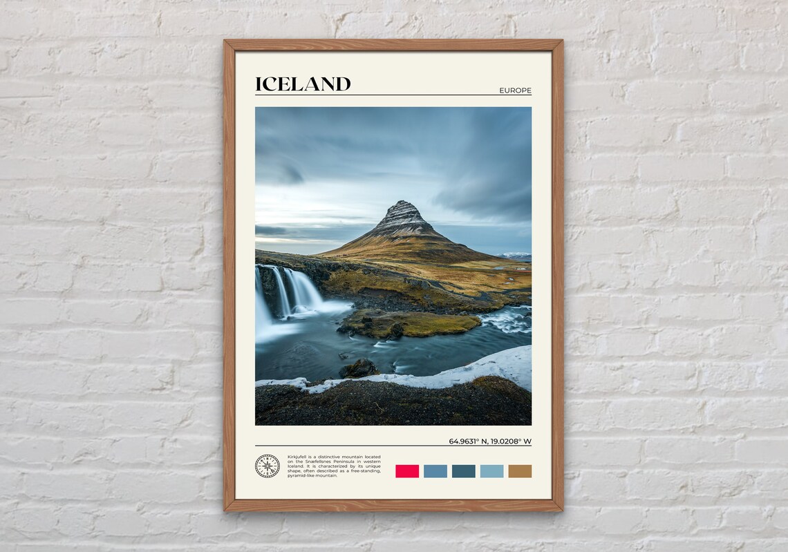 Iceland Real Photo Wall Art Print